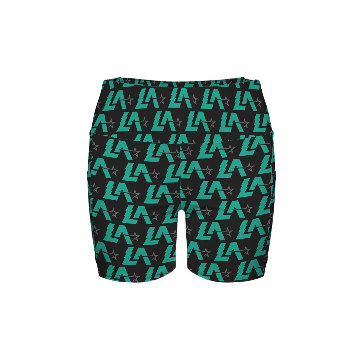 High Waist Deep Pockets Yoga Shorts