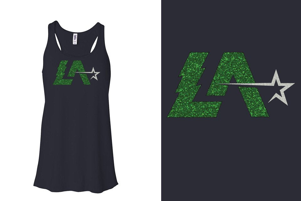 Lightning Allstars LA glitter Youth Flowy Racerback Tank