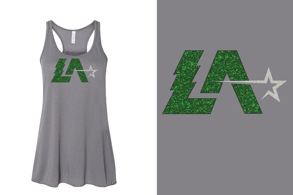 Lightning Allstars LA glitter Youth Flowy Racerback Tank