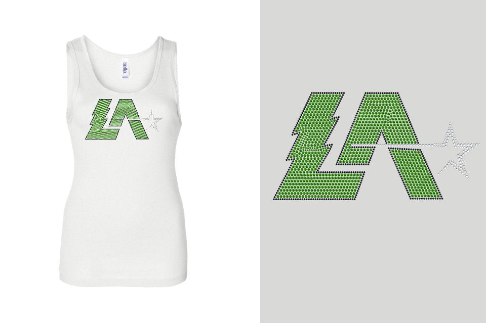 Rhinestones Lightning Allstars LA Youth Tank