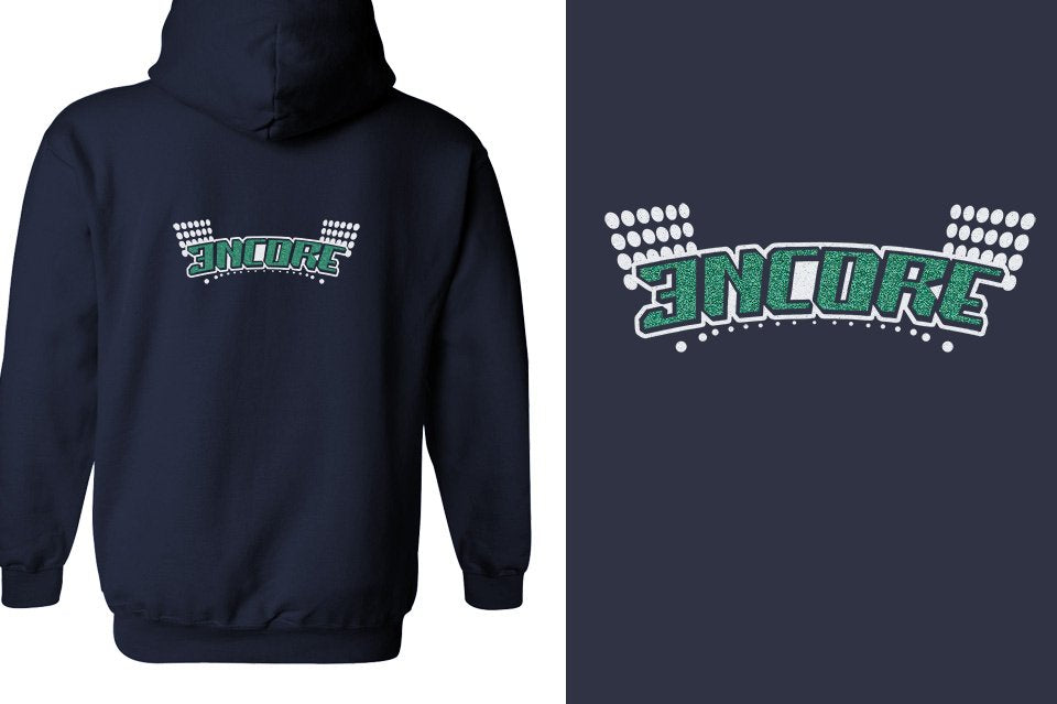 ENCORE glitter Unisex Zip Hoodie