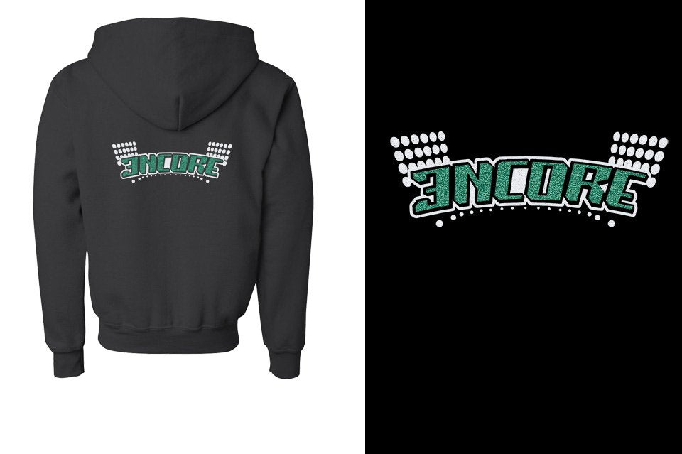ENCORE glitter Youth Unisex Zip Hoodie
