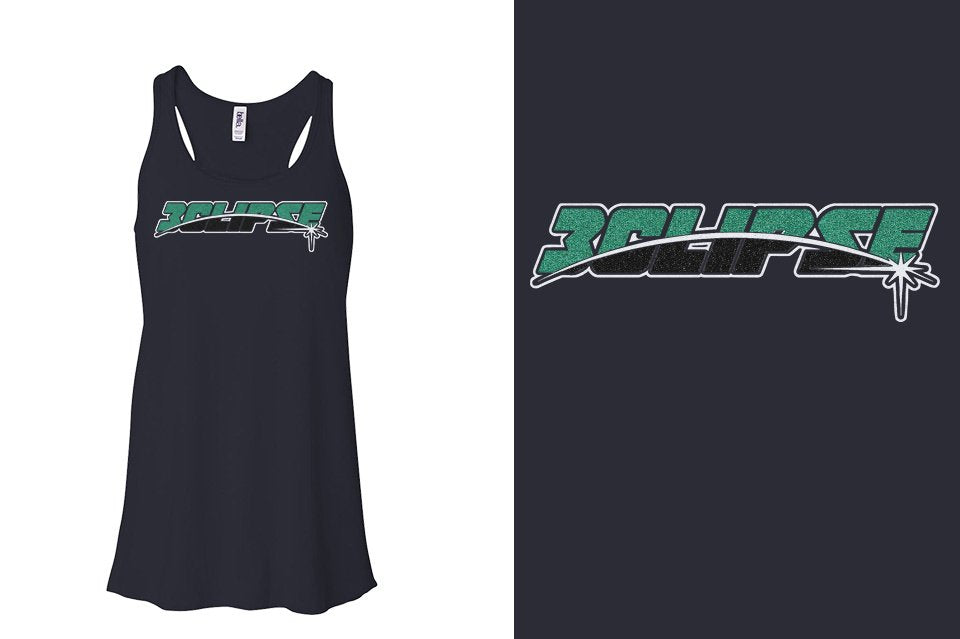 ECLIPSE - glitter Youth Flowy Racerback Tank