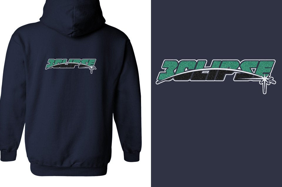 ECLIPSE - glitter Unisex Zip Hoodie