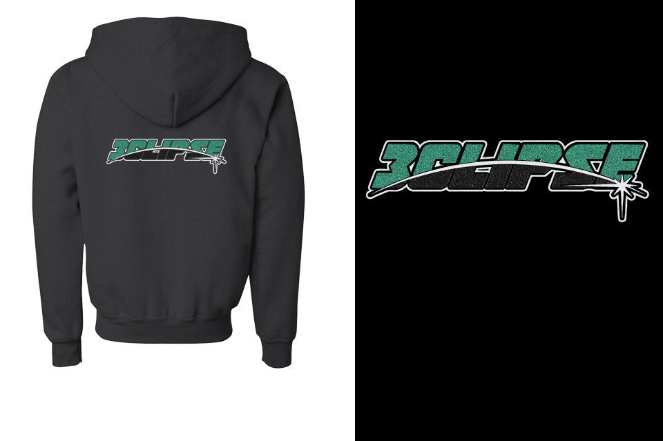 ECLIPSE - glitter Youth Unisex Zip Hoodie