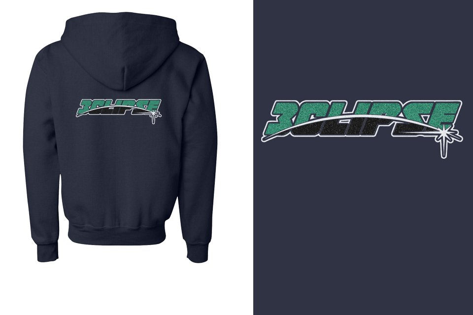 ECLIPSE - glitter Youth Unisex Zip Hoodie