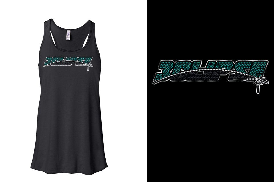 Rhinestones ECLIPSE Youth Flowy Racerback Tank