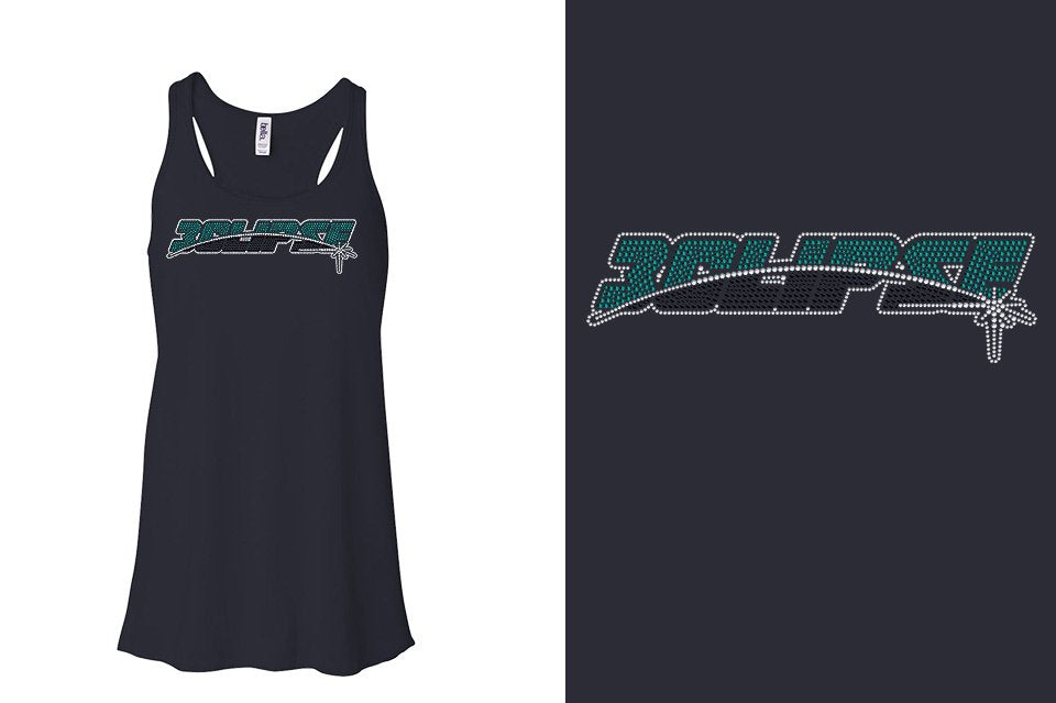 Rhinestones ECLIPSE Youth Flowy Racerback Tank