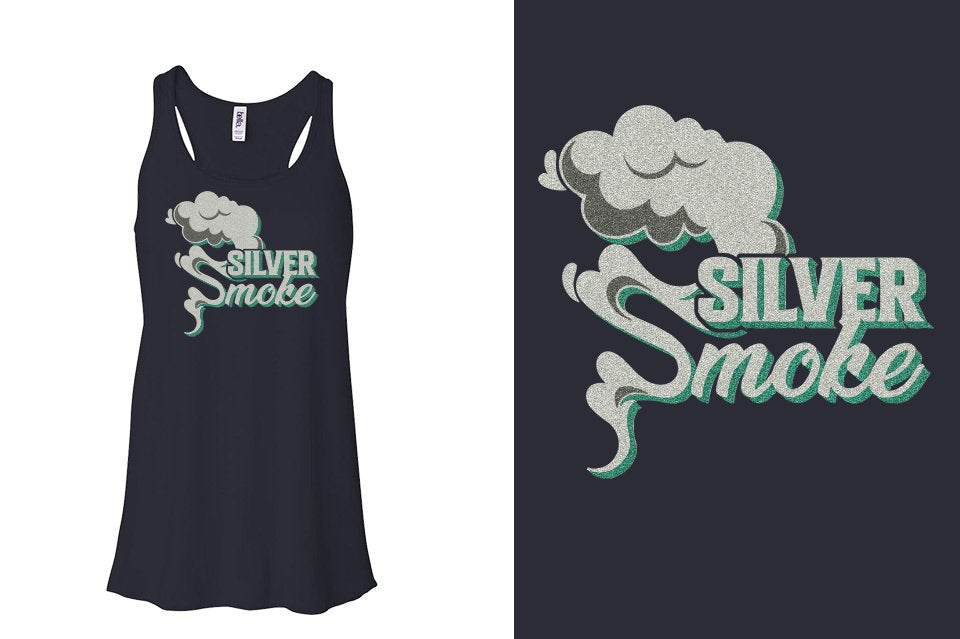 Silver Smoke - glitter Youth Flowy Racerback Tank