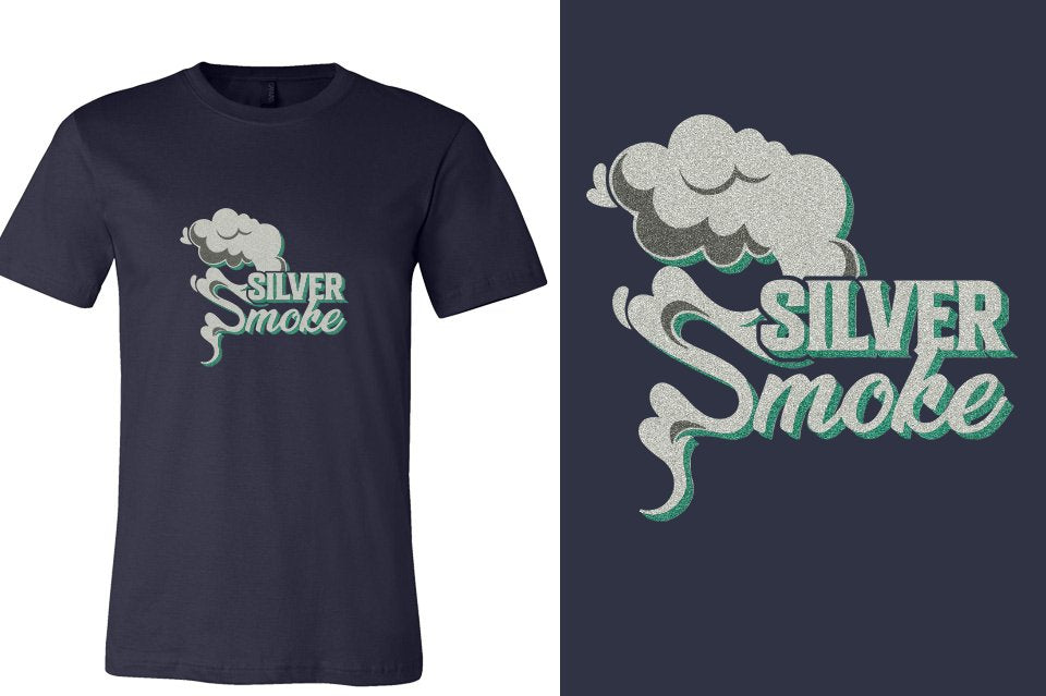 Silver Smoke - glitter Unisex t-shirt