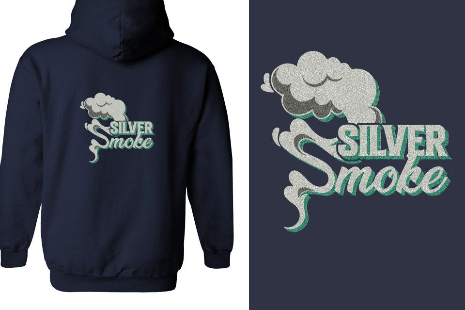 Silver Smoke - glitter Unisex Zip Hoodie