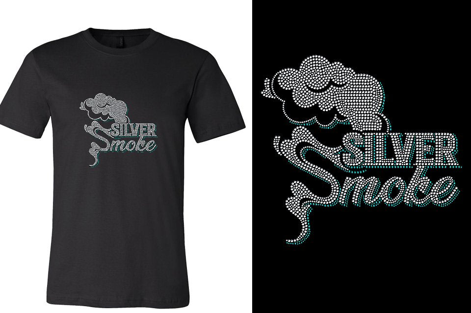 Rhinestones Silver Smoke Unisex t-shirt