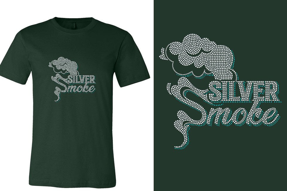 Rhinestones Silver Smoke Unisex t-shirt