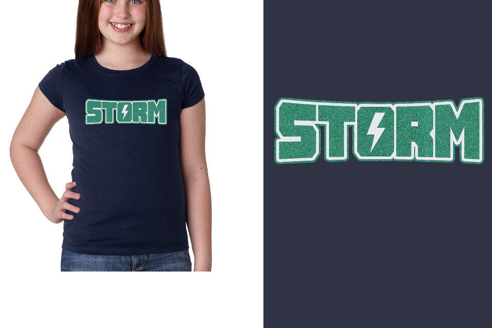 Storm Glitter Girls' Princess T-Shirt