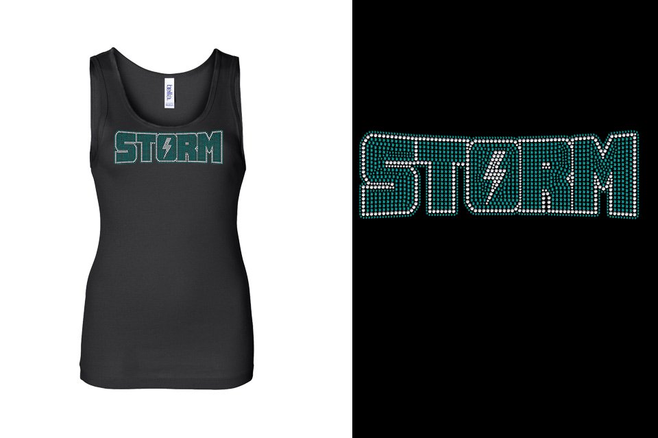 Rhinestones Storm Youth Tank