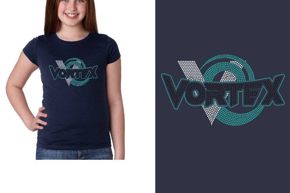 Rhinestones VORTEX Girls' Princess T-Shirt