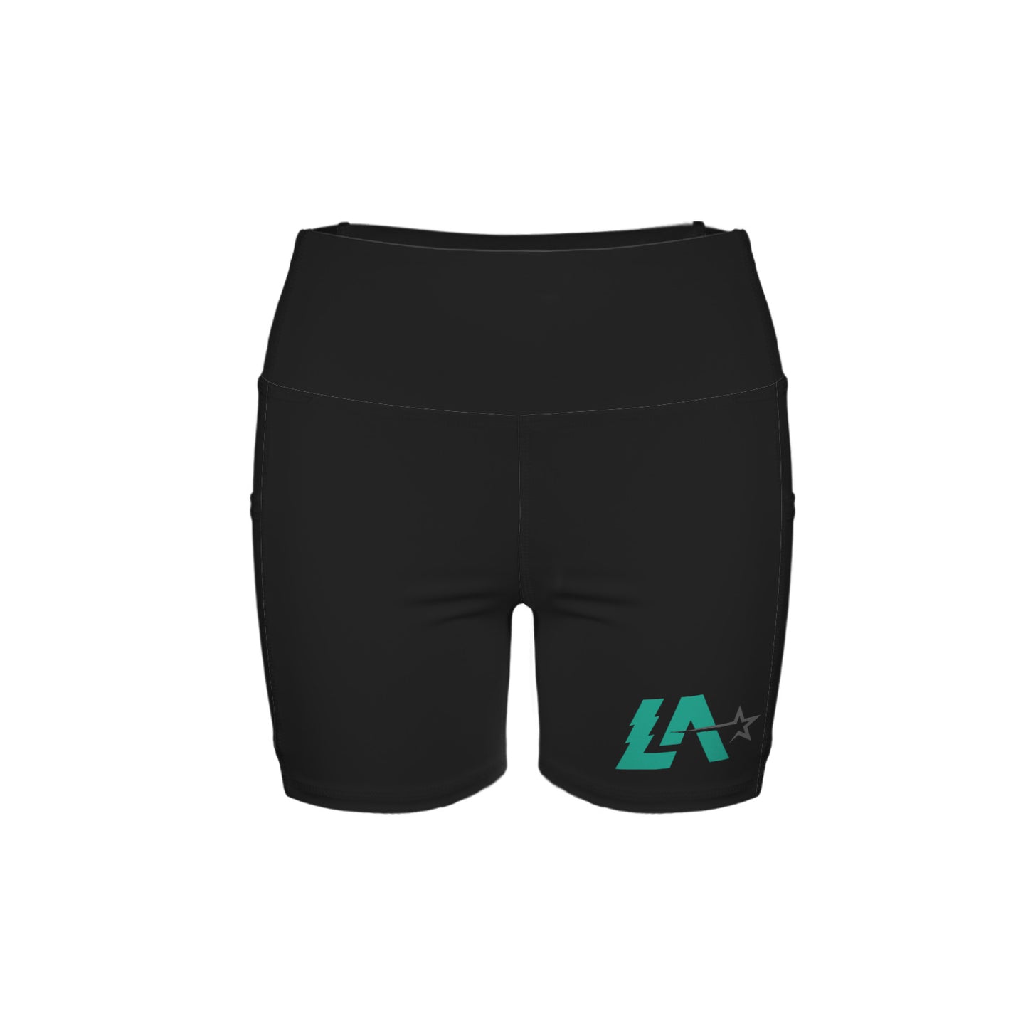 High Waist Deep Pockets Yoga Shorts