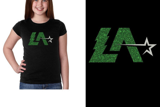 Lightning Allstars LA glitter Girls' Princess T-Shirt