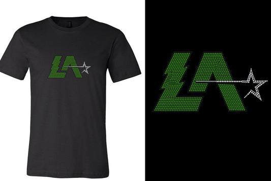Rhinestones Lightning Allstars LA Unisex t-shirt