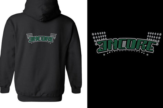 Rhinestones ENCORE Unisex Zip Hoodie