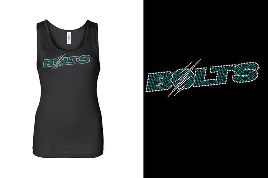 Rhinestones Lightning BOLTS Youth Tank