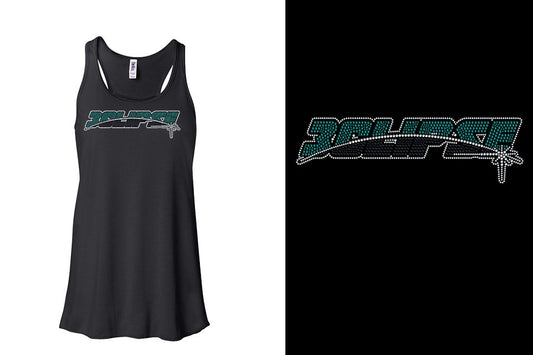Rhinestones ECLIPSE Youth Flowy Racerback Tank