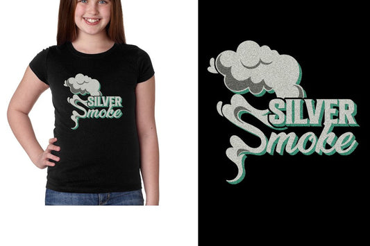 Silver Smoke - glitter Girls' Princess T-Shirt
