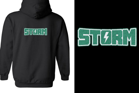 Storm Glitter Unisex Zip Hoodie