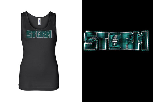 Rhinestones Storm Youth Tank
