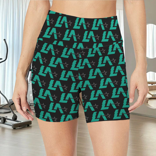 High Waist Deep Pockets Yoga Shorts